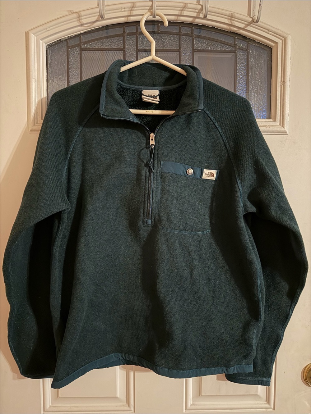 The North Face Men’s Dark Green Half-Zip Fleece Pullover